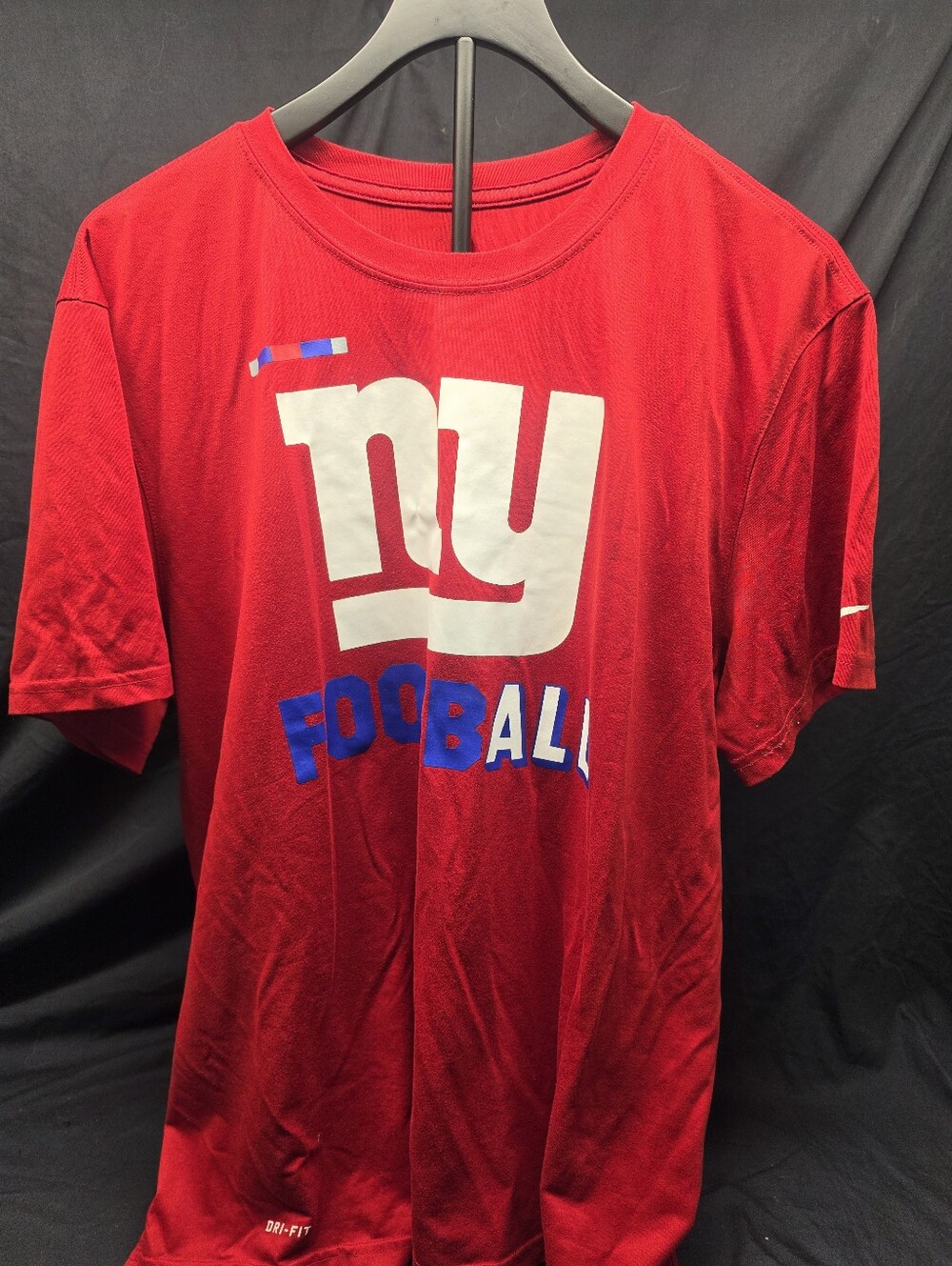 Nike NFL New York Giants Football Shirt Men's XL Red Dri-FIT On Field